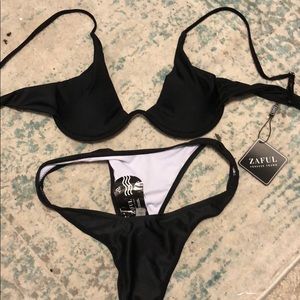 NEVER WORN black ridge bikini